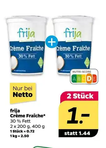 NETTO Frija crème fraîche Angebot