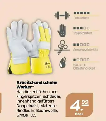 NETTO Arbeitshandschuhe worker Angebot