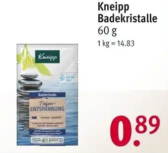 Rossmann Kneipp Badekristalle 60 g Angebot