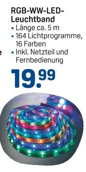 Rossmann RGB-WW-LED-Leuchtband Angebot