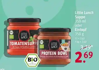 Rossmann Little Lunch Suppe 350 ml oder Eintopf 350 g Angebot