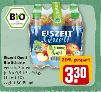 REWE Eiszeit quell bio schorle Angebot