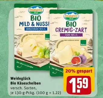 REWE Weideglück bio käsescheiben Angebot