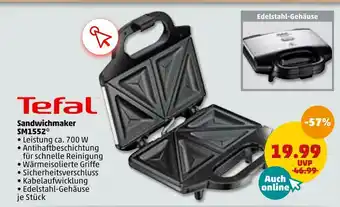 PENNY Tefal sandwichmaker sm1552 Angebot