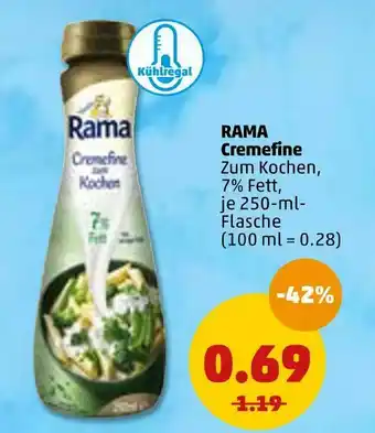 PENNY Rama cremefine kochsahne Angebot