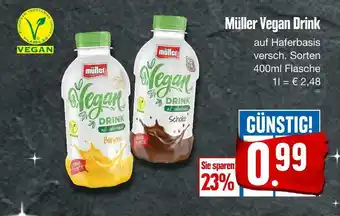 Edeka Müller vegan drink Angebot