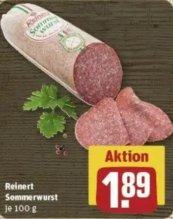 REWE Reinert Sommerwurst 100 g Angebot