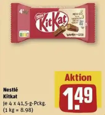 REWE Nestlé Kitkat 4 x 41,5 g Pckg. Angebot