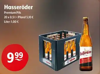 Getränke Hoffmann Hasseröder Premium Pils 20*500ml Angebot