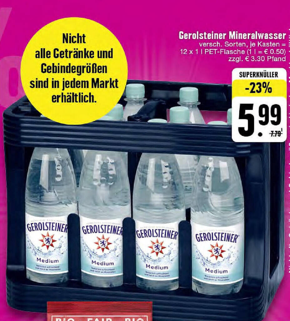 Erstaunlich Gerolsteiner Angebot Nãchste Woche Bilder