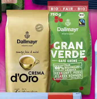 Edeka Dallmayr Crema d'Oro oder Prodomo Kaffeebohnen 750 g Angebot