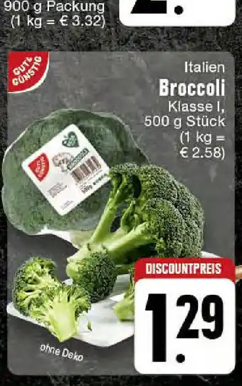 Edeka Italien Broccoli 500 g Stück Angebot