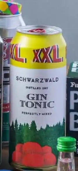 Lidl Schwarzwald Gin Tonic XXL 0,5 l Angebot