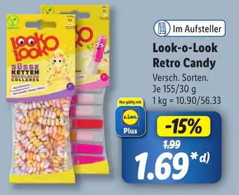 Lidl Look-o-Look Retro Candy 155/30 g Angebot