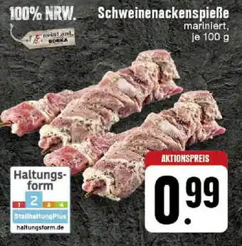 Edeka Schweinenackenspieße 100 g Angebot