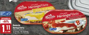 Edeka Hawesta Heringsfilets 200 g/ 190 g Dose Angebot