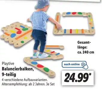 Lidl Playtive Balancierbalken, 9-teilig Angebot