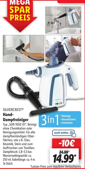 Lidl SILVERCREST Hand- Dampfreiniger Angebot