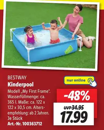 Lidl BESTWAY Kinderpool Angebot