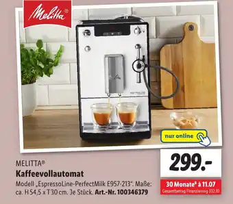 Lidl MELITTA Kaffeevollautomat Angebot