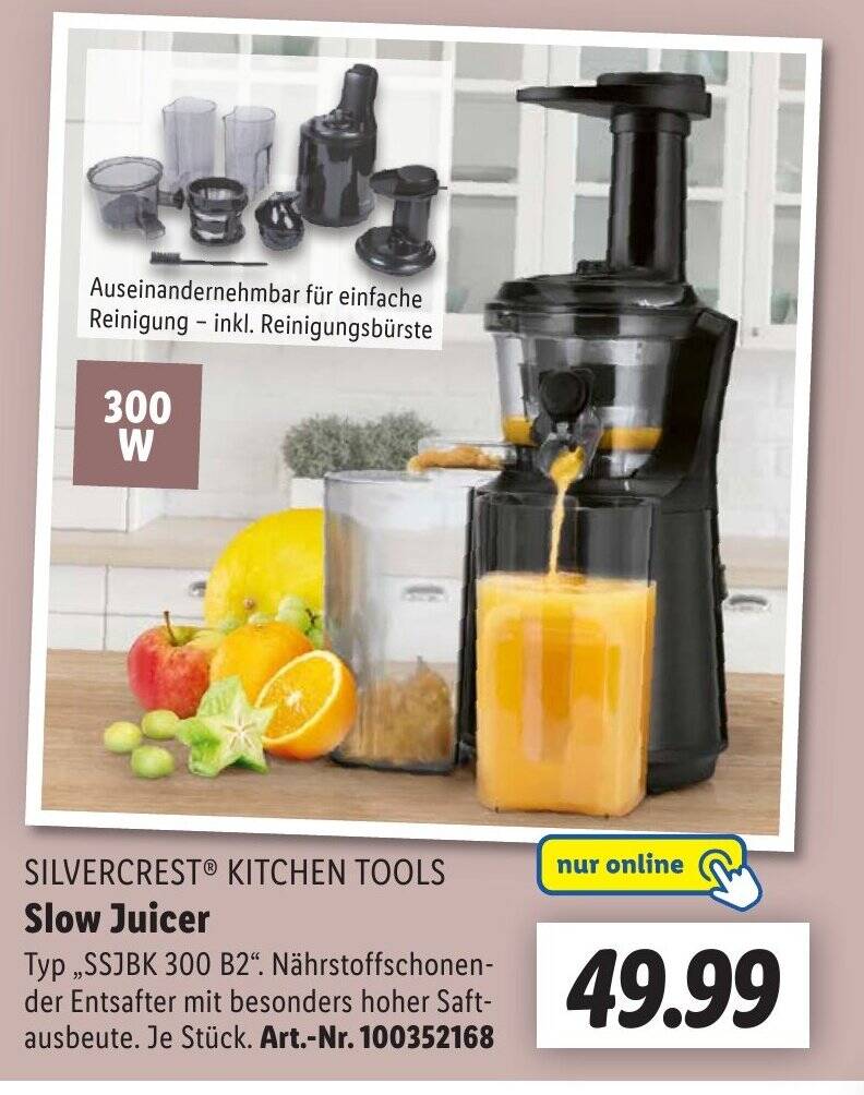 SILVERCREST KITCHEN TOOLS Slow Juicer Angebot bei Lidl