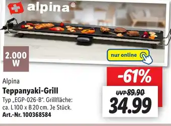 Lidl Alpina Teppanyaki-Grill Angebot