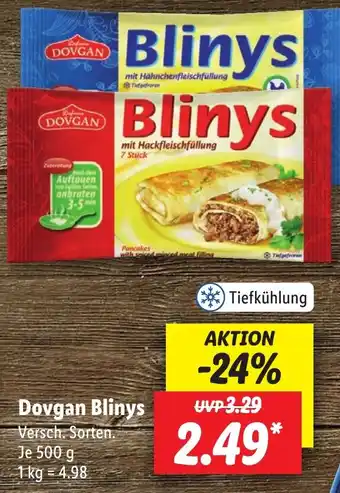 Lidl Dovgan Blinys 500 g Angebot