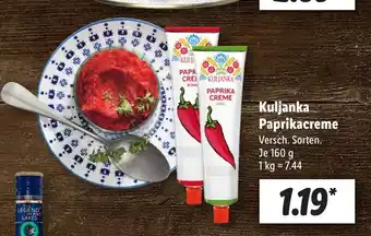 Lidl Kuljanka Paprikacreme 160 g Angebot