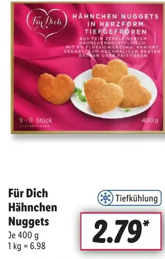 Lidl Für Dich Hähnchen Nuggets 400 g Angebot