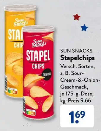 Aldi Süd Sun Snacks Stapelchips 175g Angebot