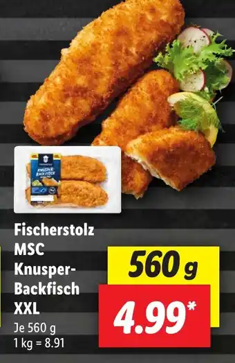 Lidl Fischerstolz MSC 1,2 kg Knusper- Backfisch XXL 560 g Angebot