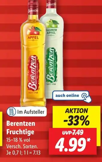 Lidl Berentzen Fruchtige Angebot