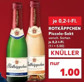 Kaufland ROTKÄPPCHEN Piccolo Sekt 0,2 l Fl. Angebot