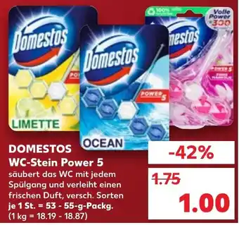 Kaufland Domestos WC-Stein Power 5 Angebot