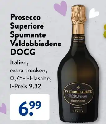 Aldi Süd Prosecco Superiore Spumante Valdobbiadene DOCG 750ml Angebot