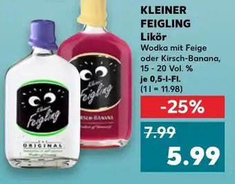 Kaufland KLEINER FEIGLING Likör 0,5 l Fl. Angebot