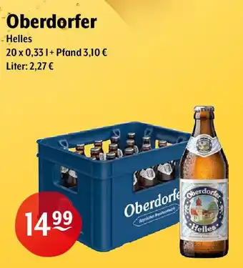 Getränke Hoffmann Oberdorfer Helles 20*330ml Angebot