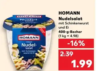 Kaufland HOMANN Nudelsal 400-g-Becher Angebot