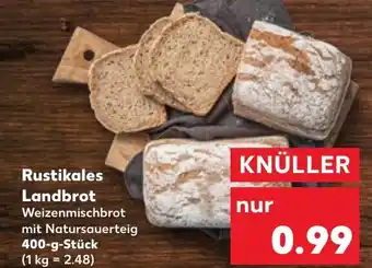 Kaufland Rustikales Landbrot Weizenmischbrot 400 g Stuck Angebot