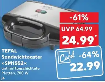 Kaufland TEFAL Sandwichtoaster >>SM1552<< Angebot