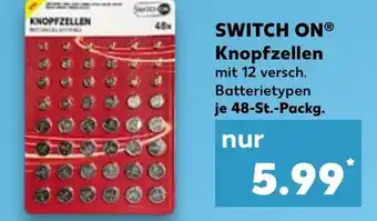 Kaufland SWITCH ON KNOPFZELLEN 48  St. Packg. Angebot