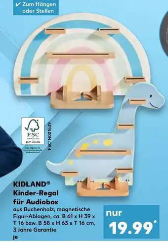 Kaufland KIDLAND Kinder-Regal für Audiobox Angebot