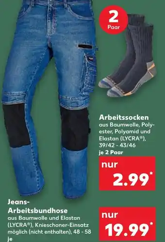 Kaufland Jeans- Arbeitsbundhose Angebot