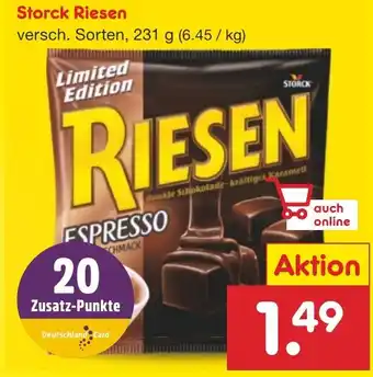 Netto Marken-Discount Storck Riesen 231 g Angebot