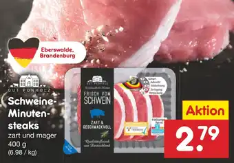 Netto Marken-Discount Schweine- Minuten- steaks 400 g Angebot