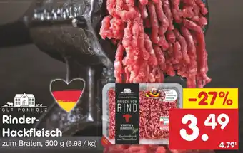 Netto Marken-Discount Rinder-Hackfleisch 500 g Angebot