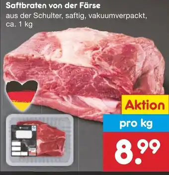 Netto Marken-Discount Saftbraten von der Färse ca. 1 kg Angebot