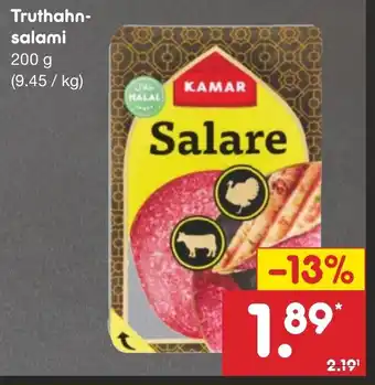 Netto Marken-Discount Truthahn- salami KAMAR 200 g Angebot