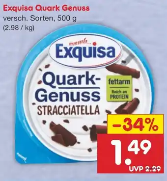 Netto Marken-Discount Exquisa Quark Genuss 500 g Angebot