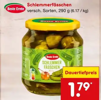 Netto Marken-Discount Beste Ernte Schlemmerfässchen 290 g Angebot